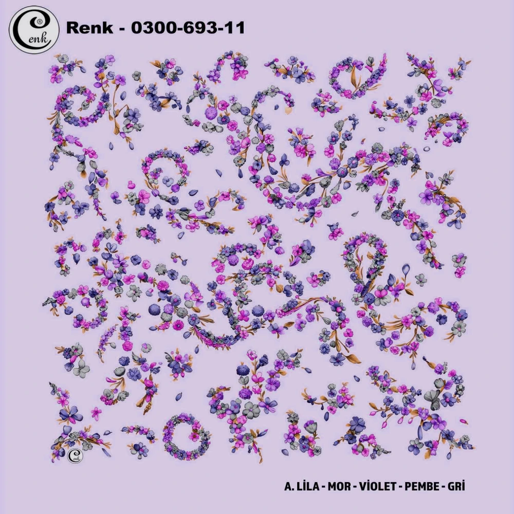 Cenk Desenli Oyalık Yazma 693-11