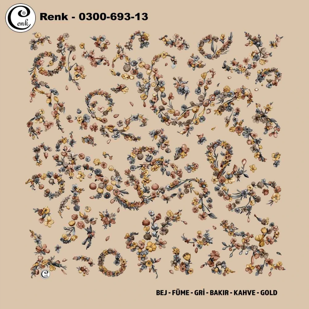 Cenk Desenli Oyalık Yazma 693-13