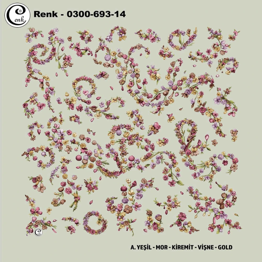 Cenk Desenli Oyalık Yazma 693-14