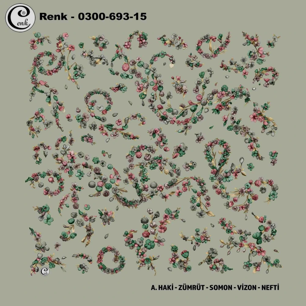 Cenk Desenli Oyalık Yazma 693-15