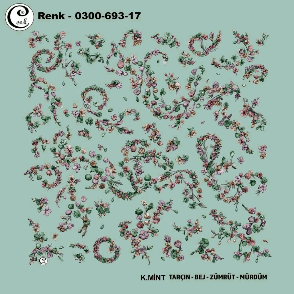 Cenk Desenli Oyalık Yazma 693-17