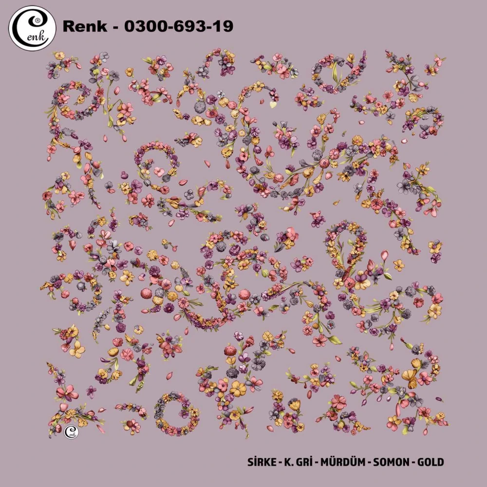 Cenk Desenli Oyalık Yazma 693-19