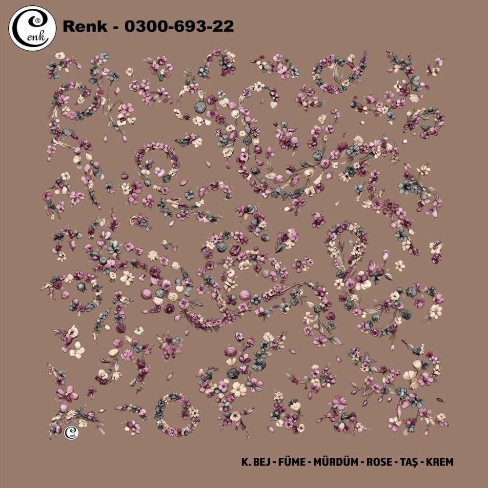 Cenk Desenli Oyalık Yazma 693-22