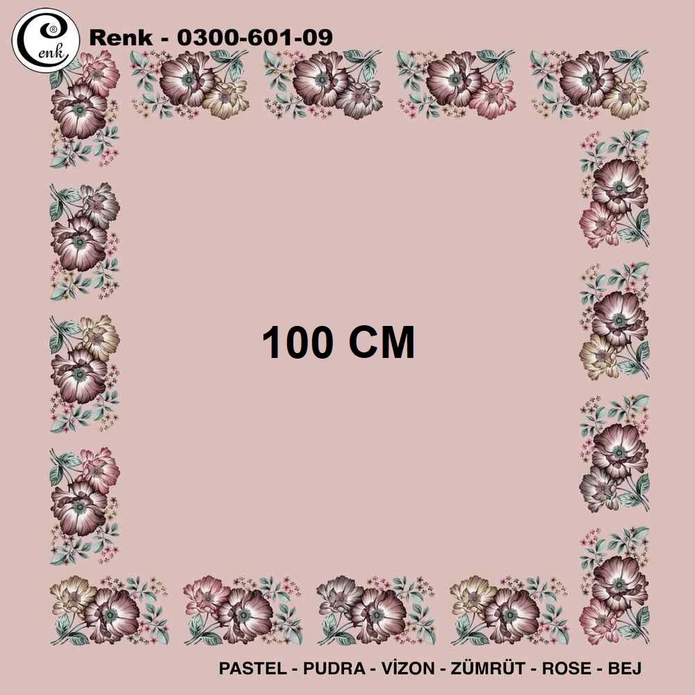 Cenk İçi Boş Oyalık Yazma (100 Cm) 601-09
