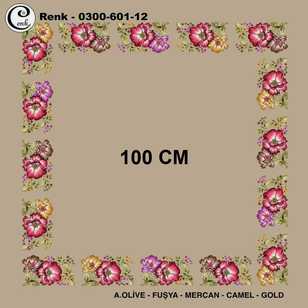 Cenk İçi Boş Oyalık Yazma (100 Cm) 601-12