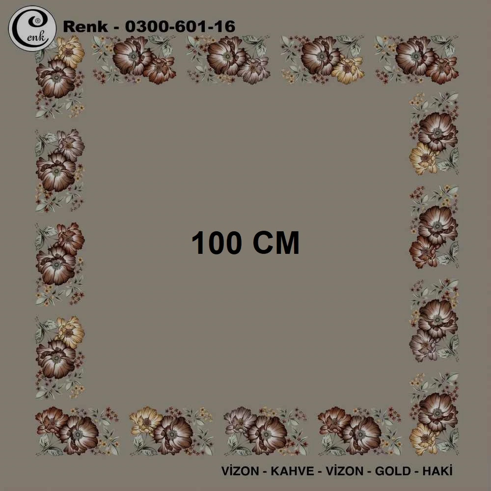 Cenk İçi Boş Oyalık Yazma (100 Cm) 601-16