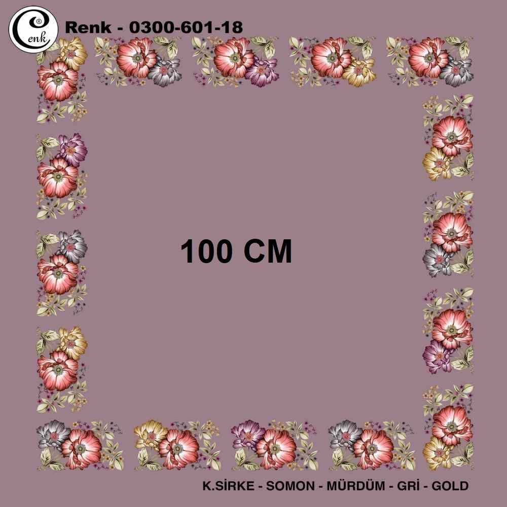 Cenk İçi Boş Oyalık Yazma (100 Cm) 601-18