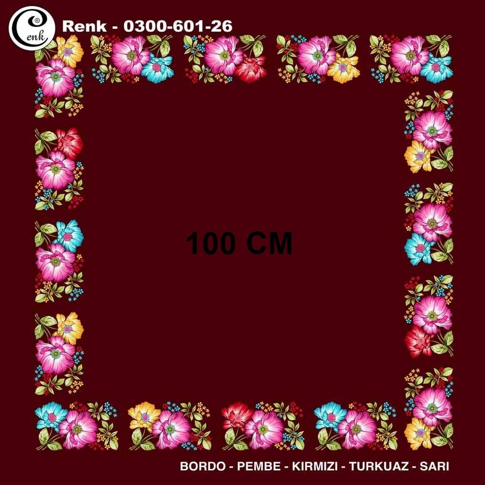 Cenk İçi Boş Oyalık Yazma (100 Cm) 601-26