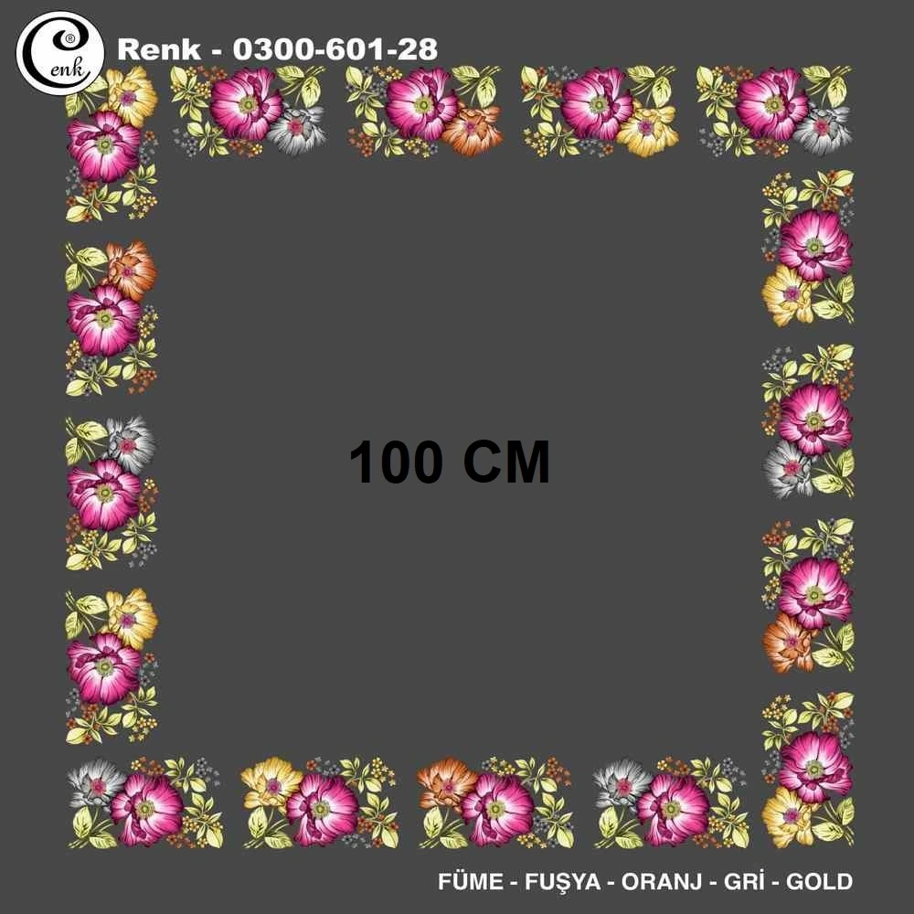 Cenk İçi Boş Oyalık Yazma (100 Cm) 601-28