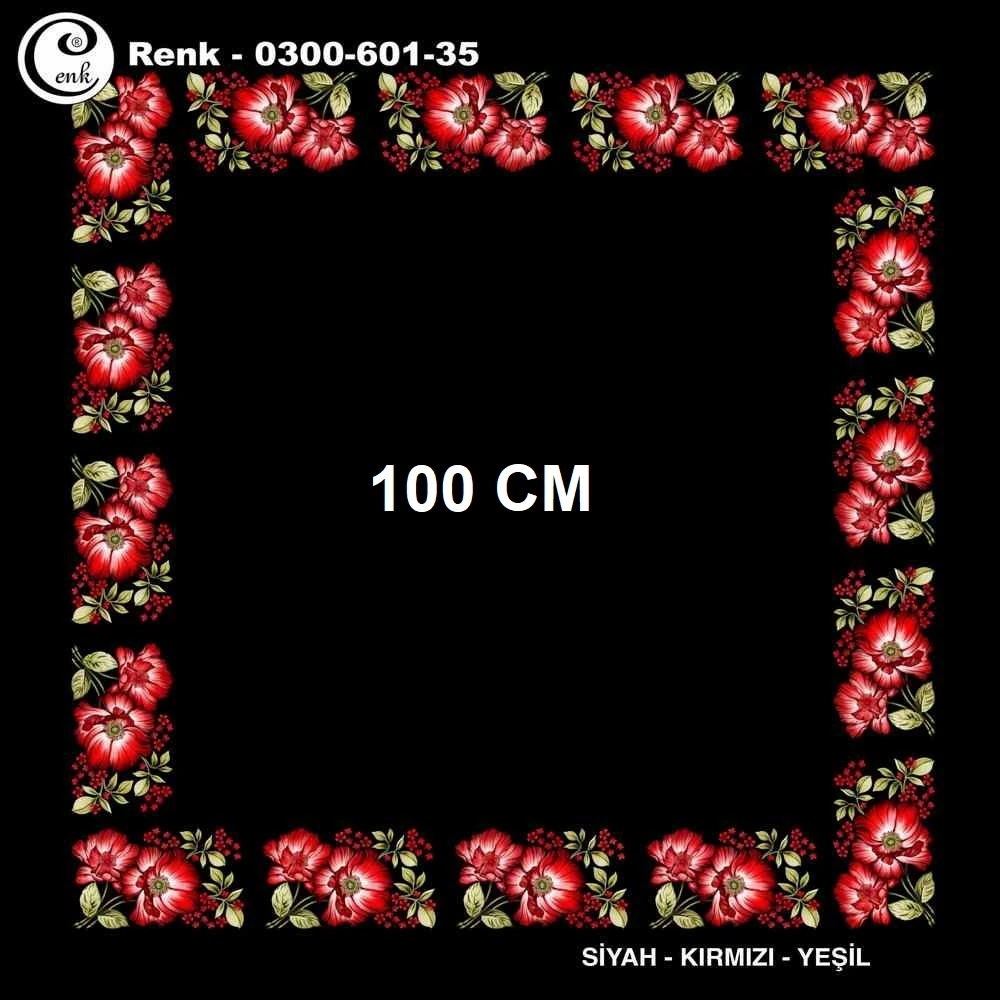 Cenk İçi Boş Oyalık Yazma (100 Cm) 601-35