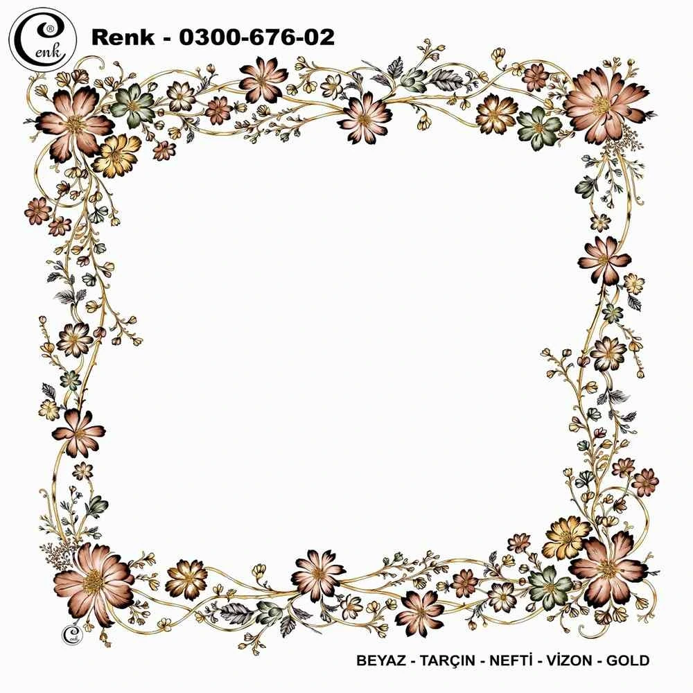 Cenk İçi Boş Oyalık Yazma (100 Cm) 676-02