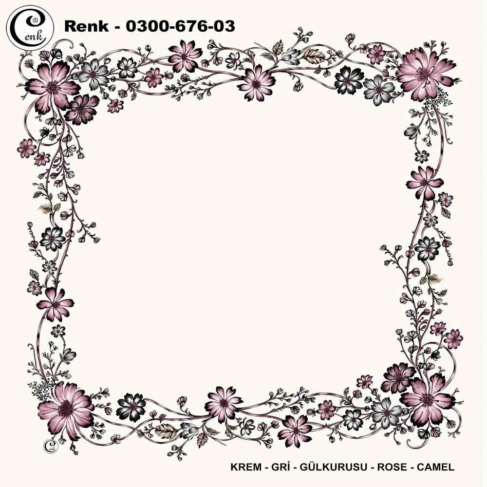 Cenk İçi Boş Oyalık Yazma (100 Cm) 676-03