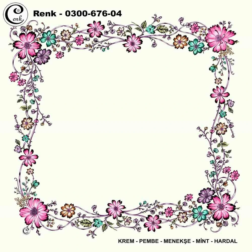 Cenk İçi Boş Oyalık Yazma (100 Cm) 676-04