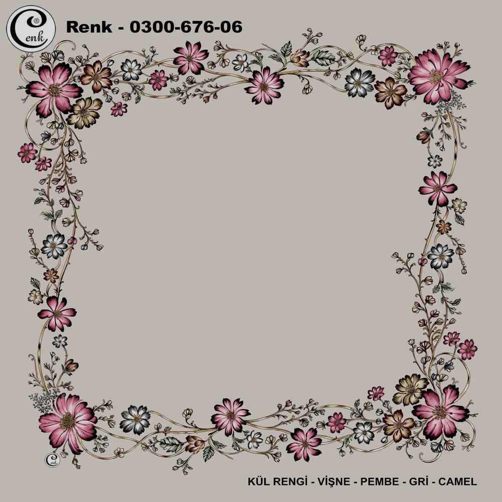 Cenk İçi Boş Oyalık Yazma (100 Cm) 676-06