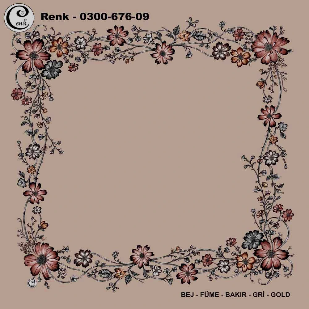 Cenk İçi Boş Oyalık Yazma (100 Cm) 676-09