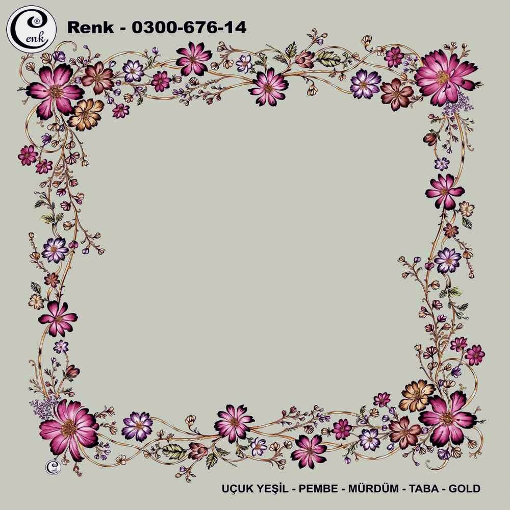 Cenk İçi Boş Oyalık Yazma (100 Cm) 676-14