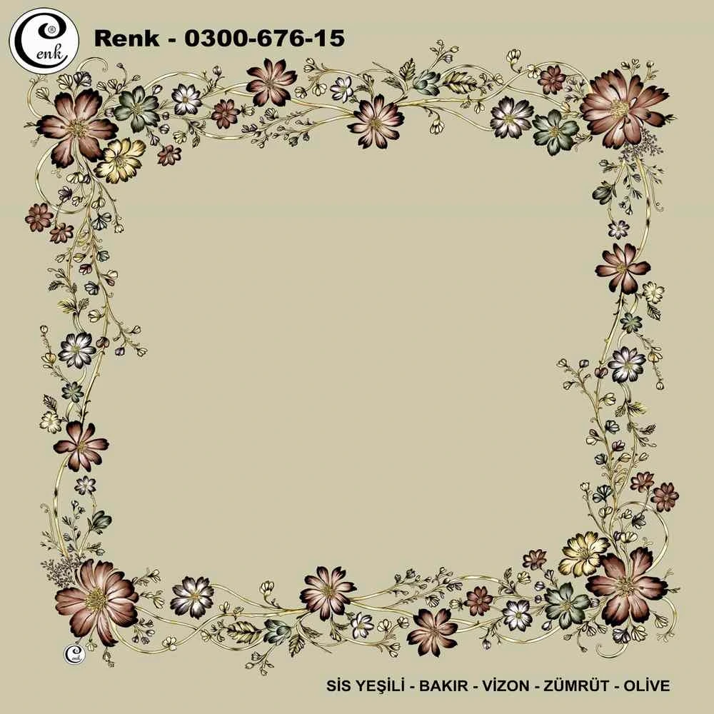 Cenk İçi Boş Oyalık Yazma (100 Cm) 676-15