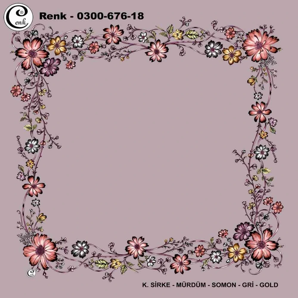 Cenk İçi Boş Oyalık Yazma (100 Cm) 676-18