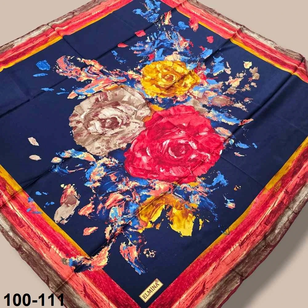Desenli Rayon & Tivil Eşarp 100-111