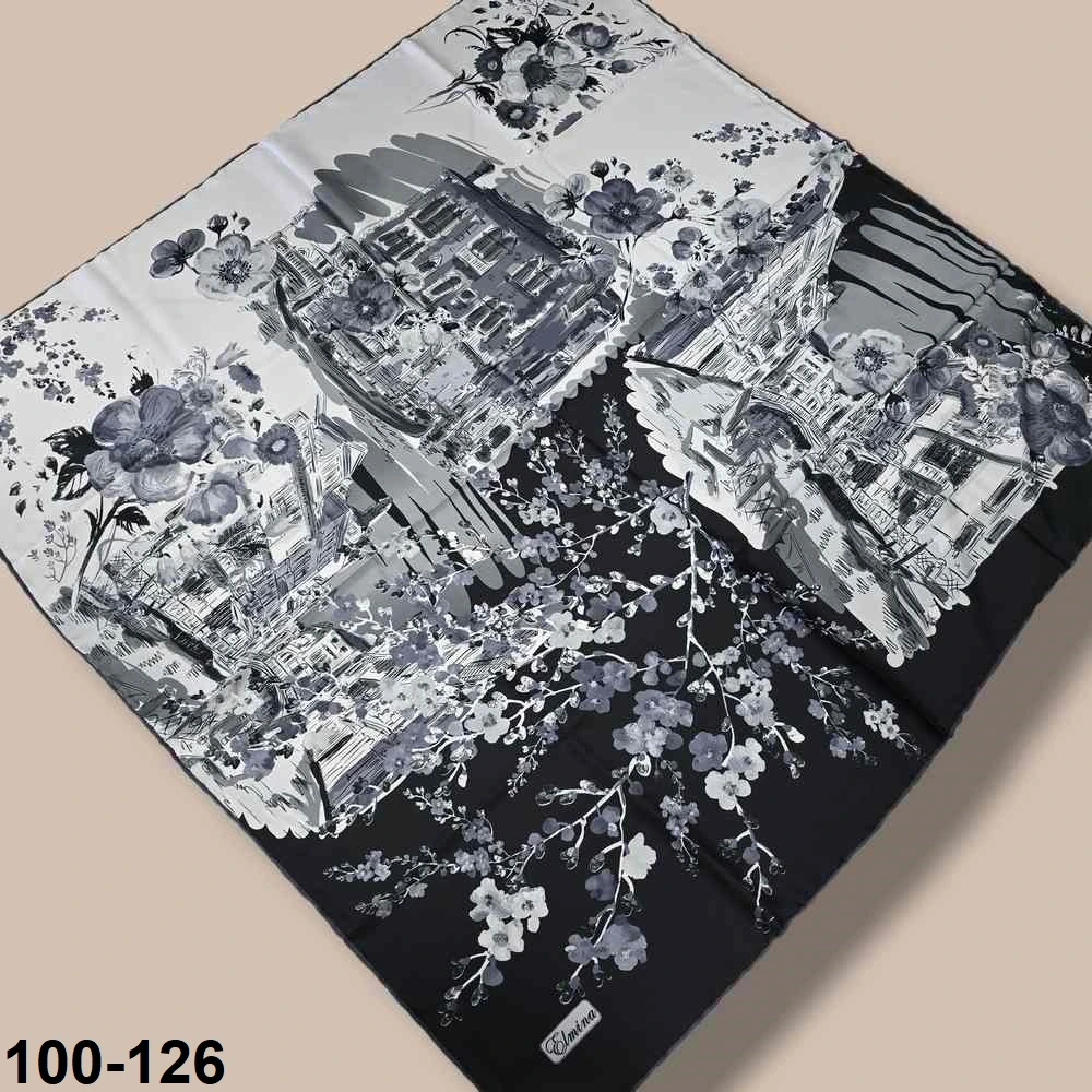 Desenli Rayon & Tivil Eşarp 100-126