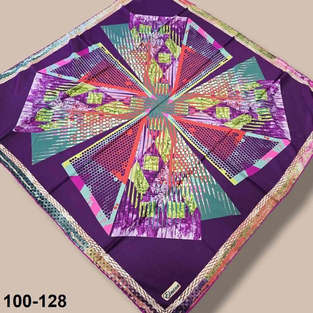 Desenli Rayon & Tivil Eşarp 100-128