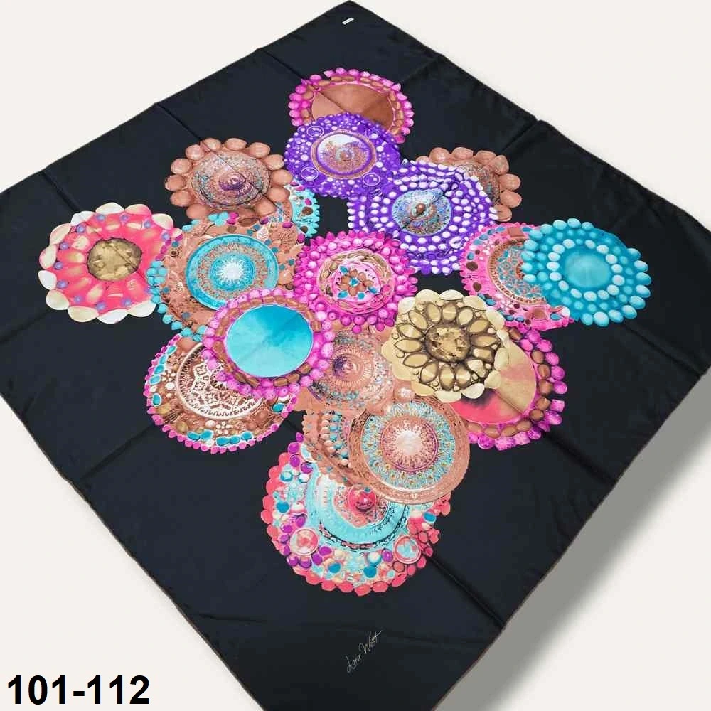 Desenli Rayon & Tivil Eşarp 101-112