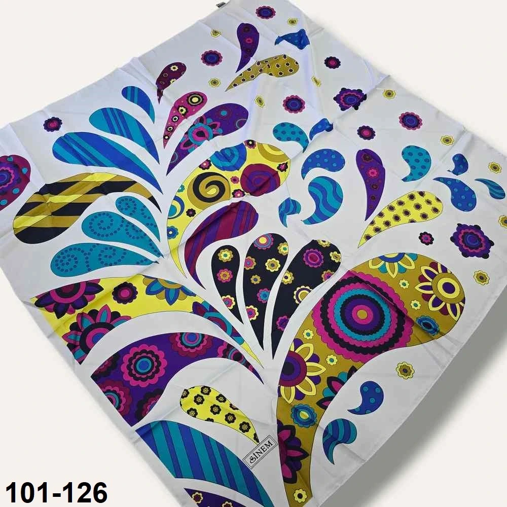 Desenli Rayon & Tivil Eşarp 101-126