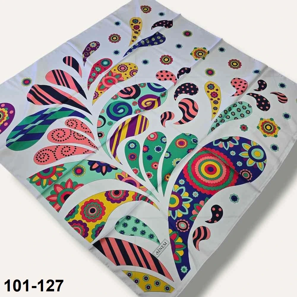 Desenli Rayon & Tivil Eşarp 101-127