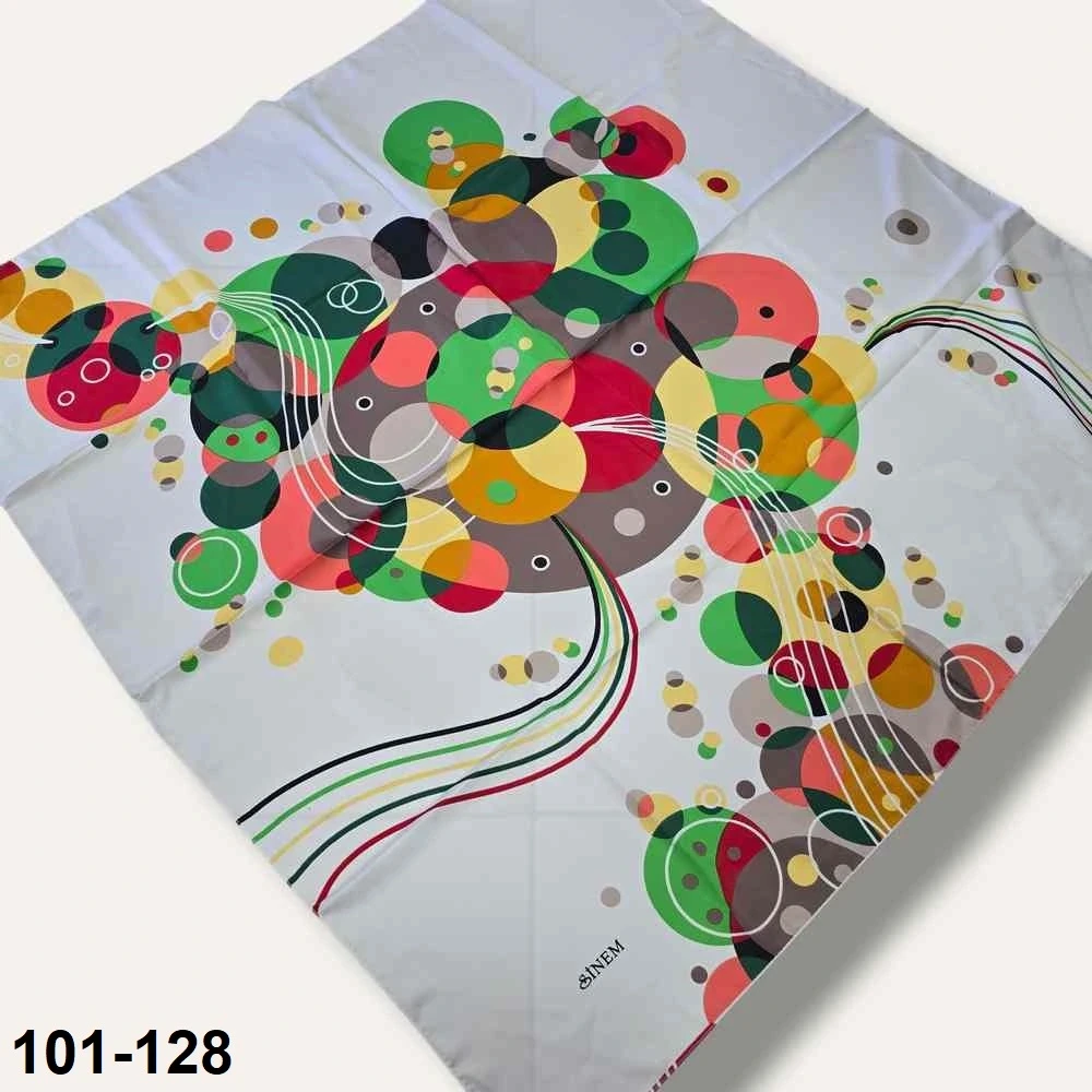 Desenli Rayon & Tivil Eşarp 101-128