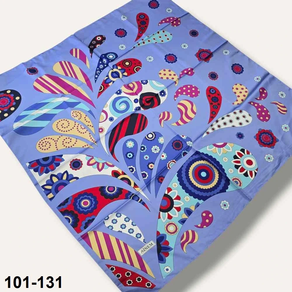 Desenli Rayon & Tivil Eşarp 101-131