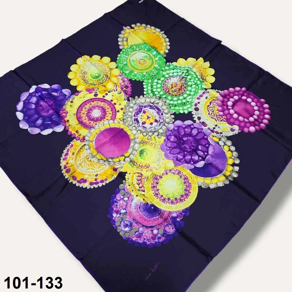 Desenli Rayon & Tivil Eşarp 101-133