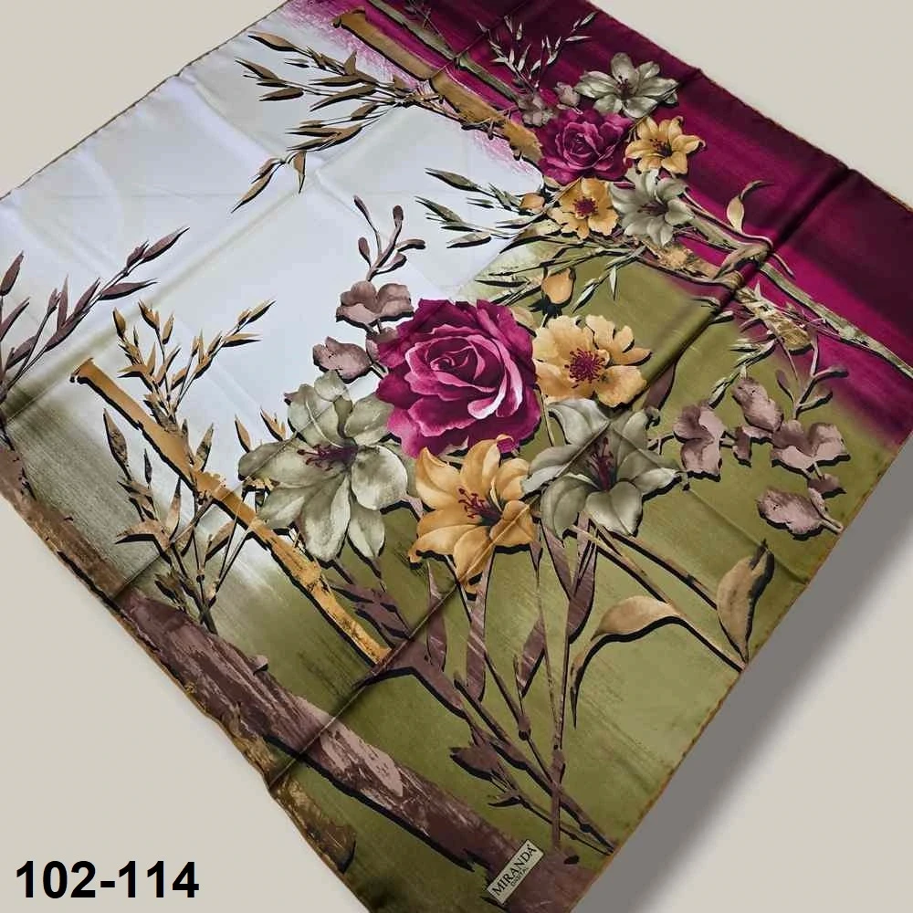 Desenli Rayon & Tivil Eşarp 102-114