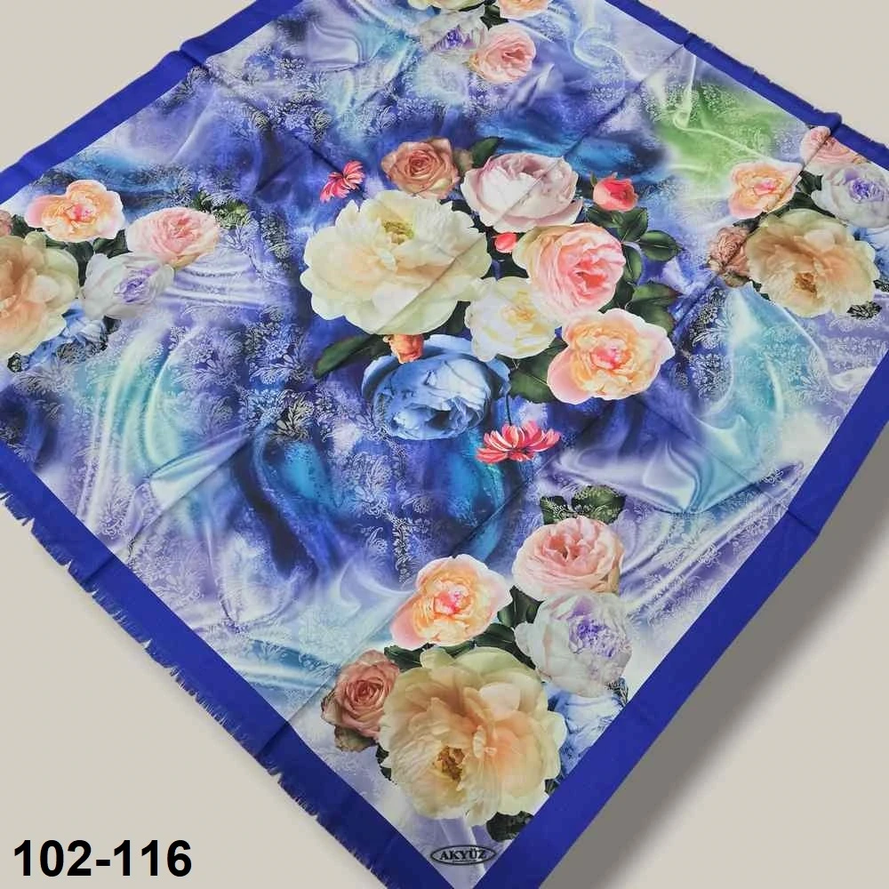 Desenli Rayon & Tivil Eşarp 102-116