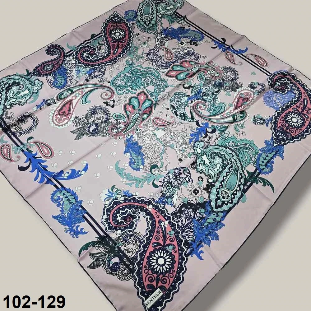 Desenli Rayon & Tivil Eşarp 102-129