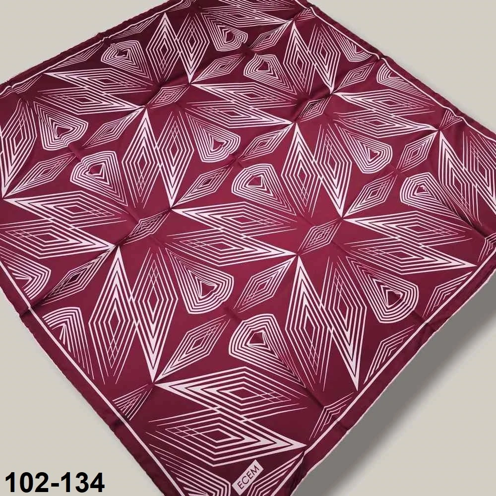 Desenli Rayon & Tivil Eşarp 102-134