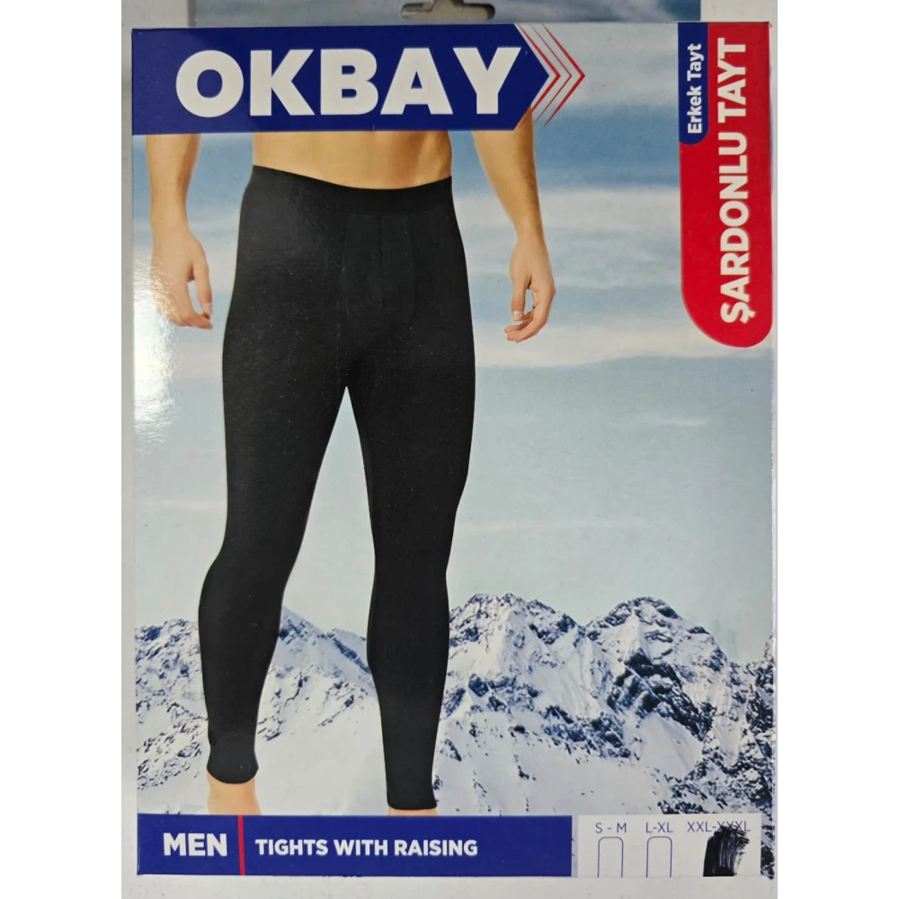 Okbay Şardonlu Kışlık Erkek Tayt