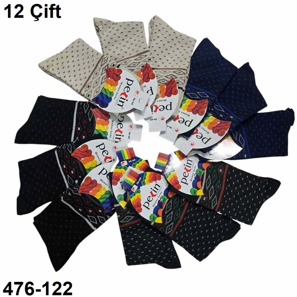 Pelin Bayan Soket Çorap Parfümlü (12 Çift ) 476-122