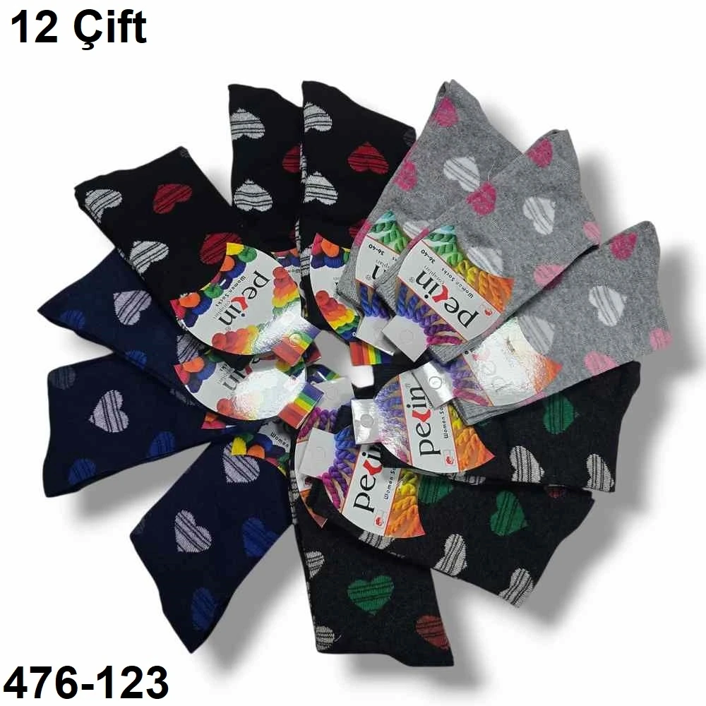 Pelin Bayan Soket Çorap Parfümlü (12 Çift ) 476-123