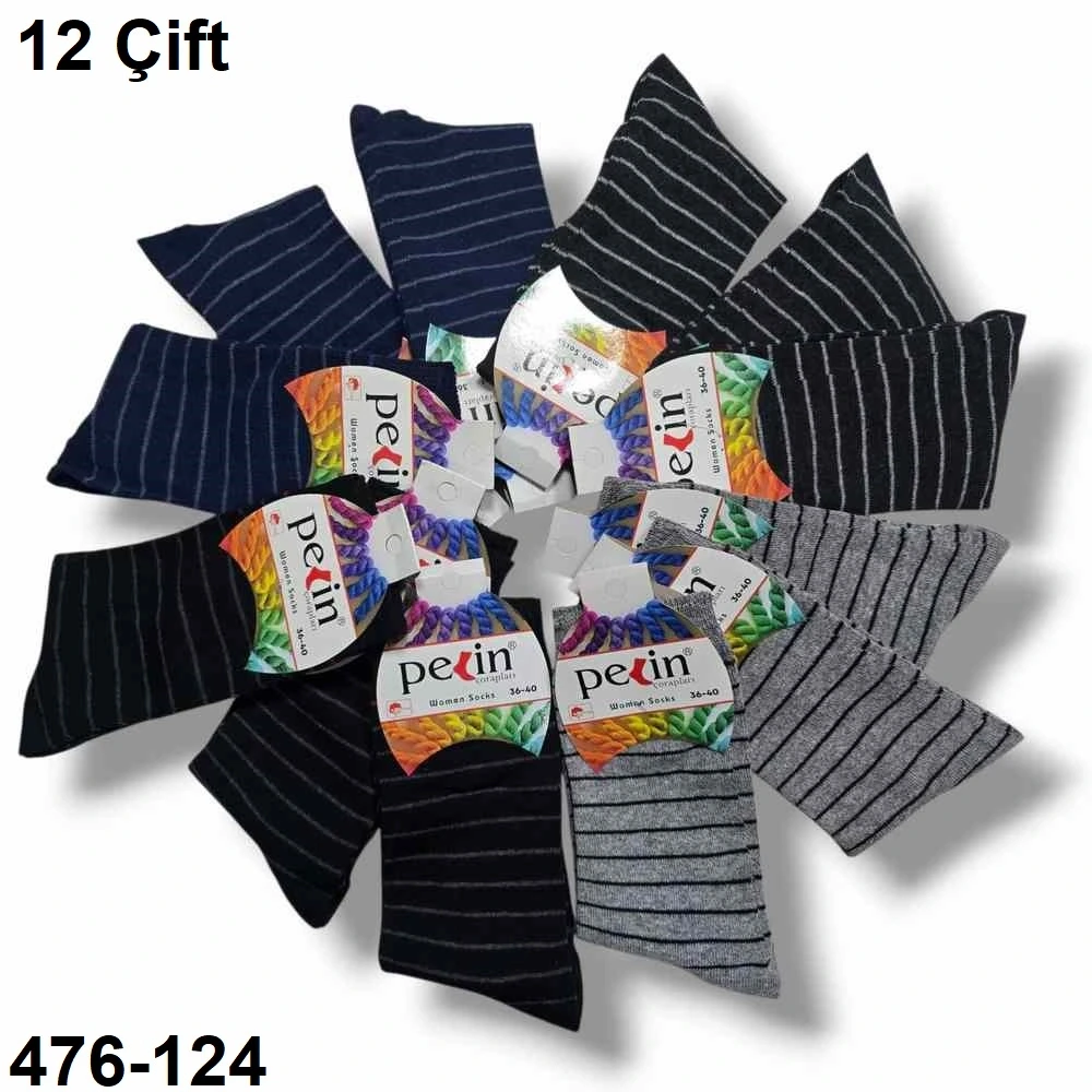 Pelin Bayan Soket Çorap Parfümlü (12 Çift ) 476-124