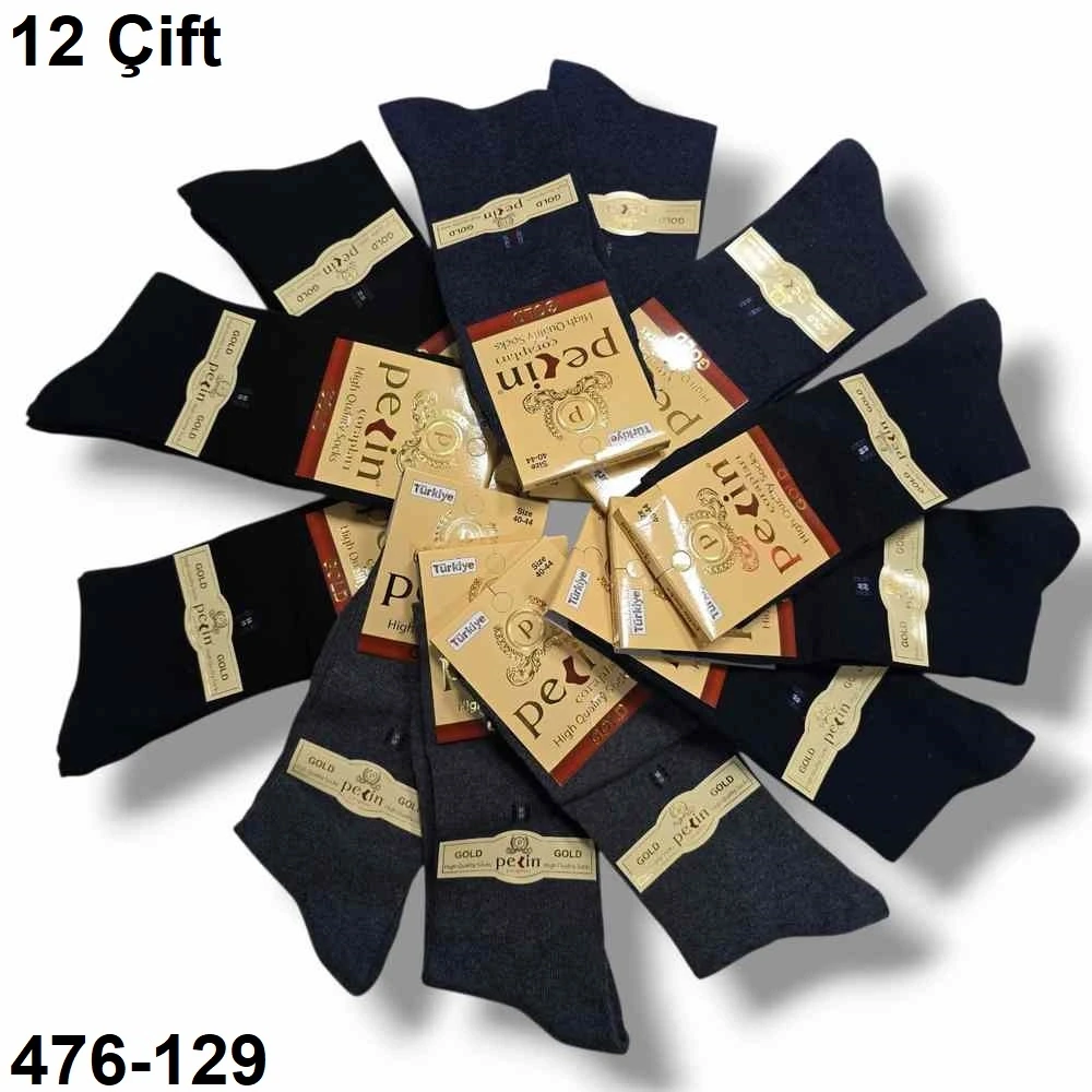 Pelin Erkek Soket Çorap Parfümlü (12 Çift ) 476-129