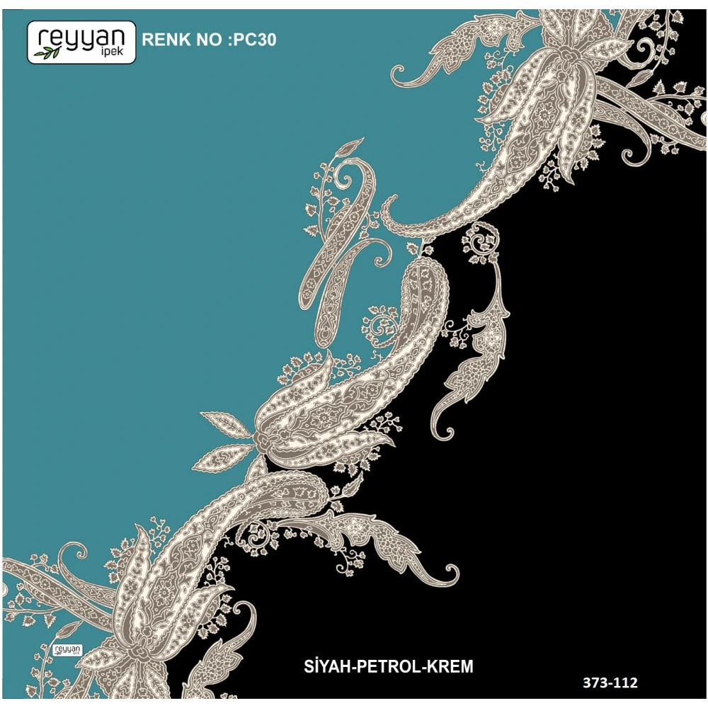 Reyyan İpek Desenli Oyalık Yazma 373-112