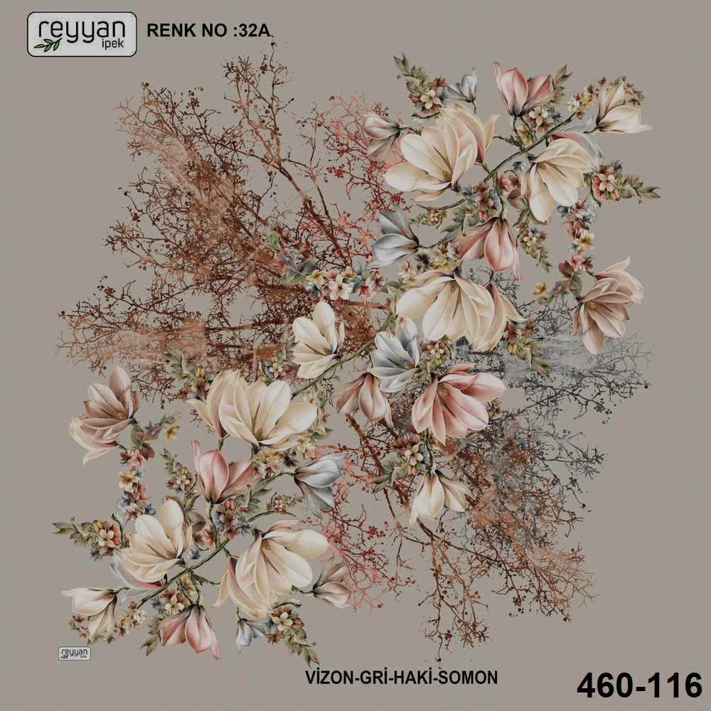 Reyyan İpek Desenli Oyalık Yazma 460-116