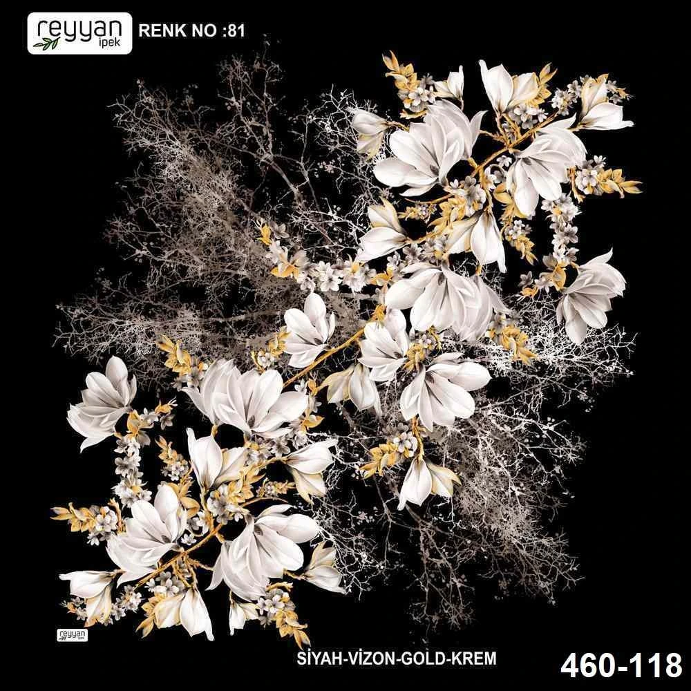 Reyyan İpek Desenli Oyalık Yazma 460-118