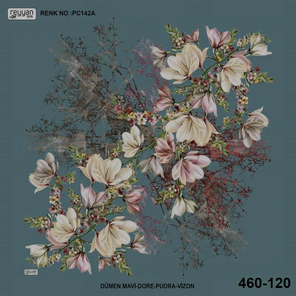 Reyyan İpek Desenli Oyalık Yazma 460-120