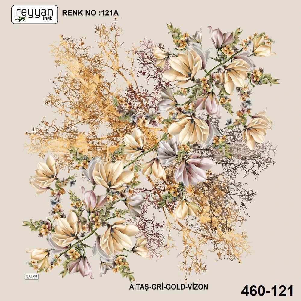 Reyyan İpek Desenli Oyalık Yazma 460-121