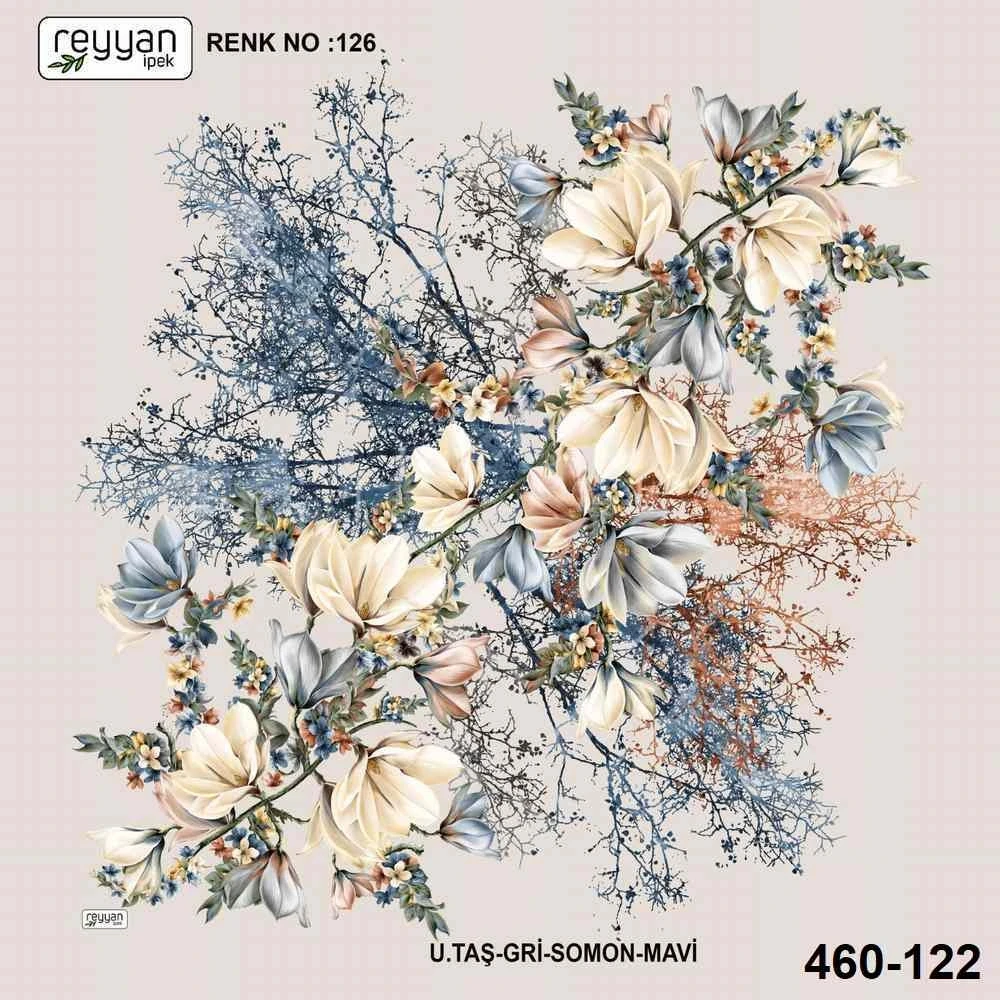 Reyyan İpek Desenli Oyalık Yazma 460-122