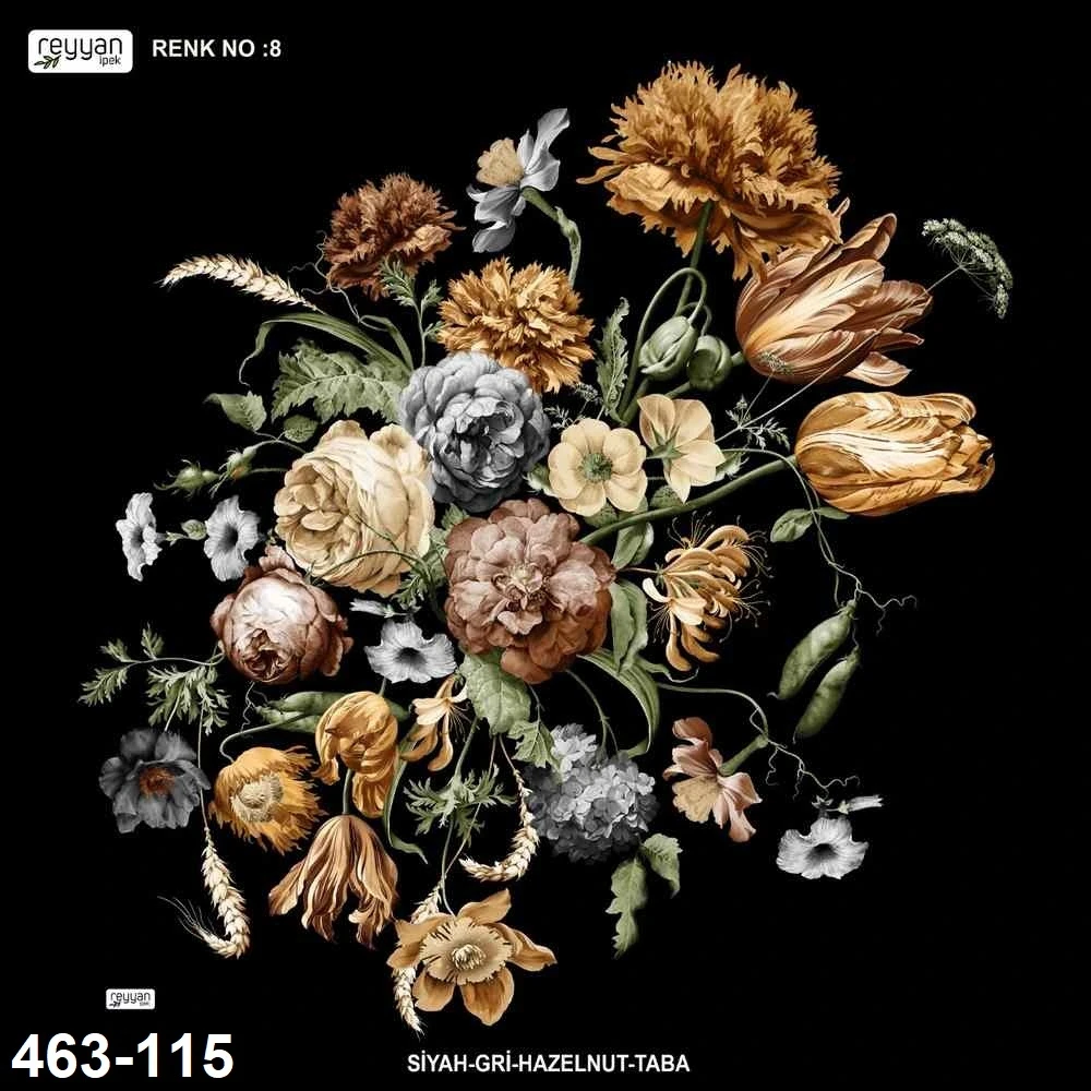Reyyan İpek Desenli Oyalık Yazma 463-115