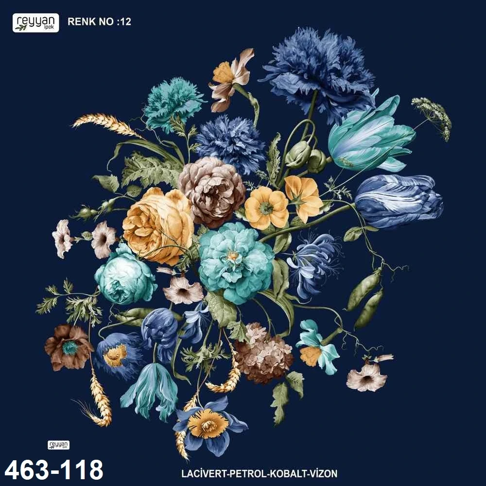 Reyyan İpek Desenli Oyalık Yazma 463-118