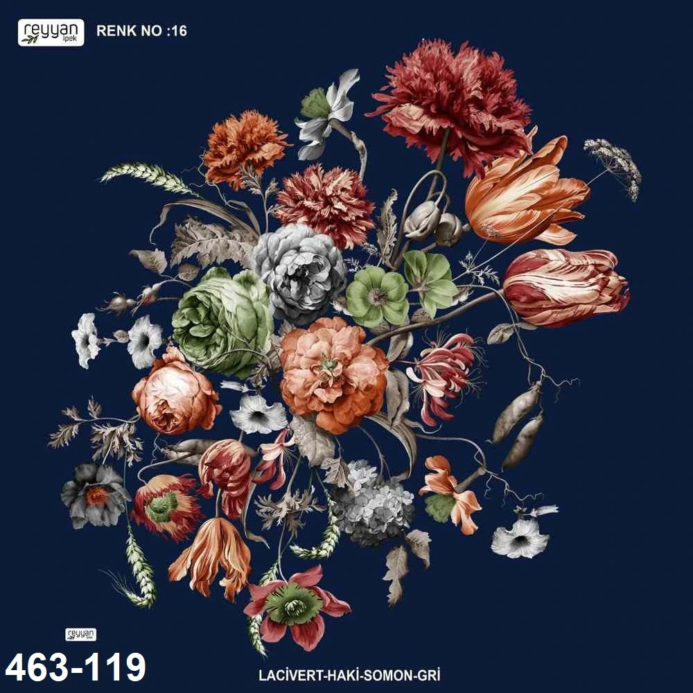 Reyyan İpek Desenli Oyalık Yazma 463-119