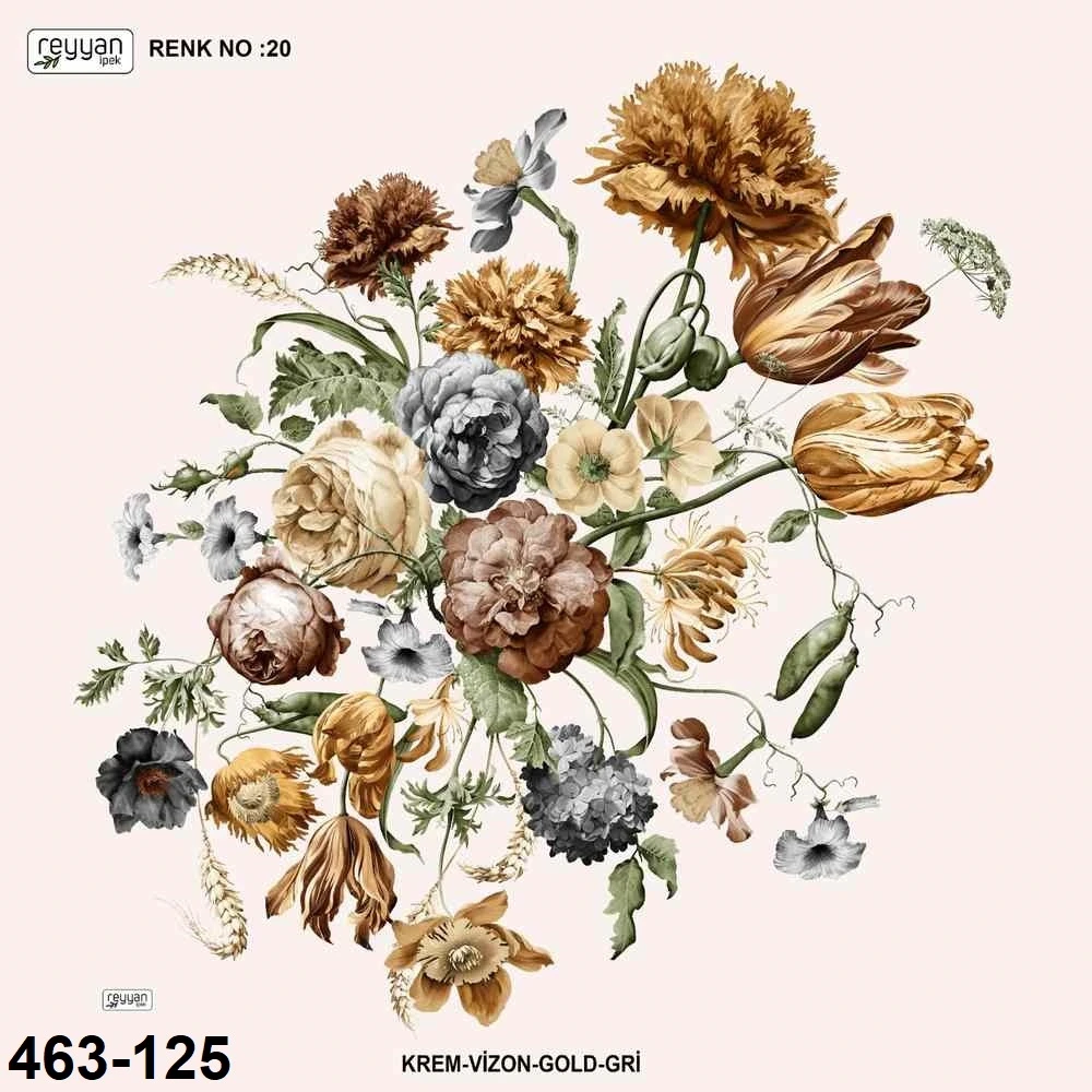 Reyyan İpek Desenli Oyalık Yazma 463-125